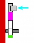 Preview: 1x Einwurf EG-KG D=250mm.  1 x Türe seitlich 90°